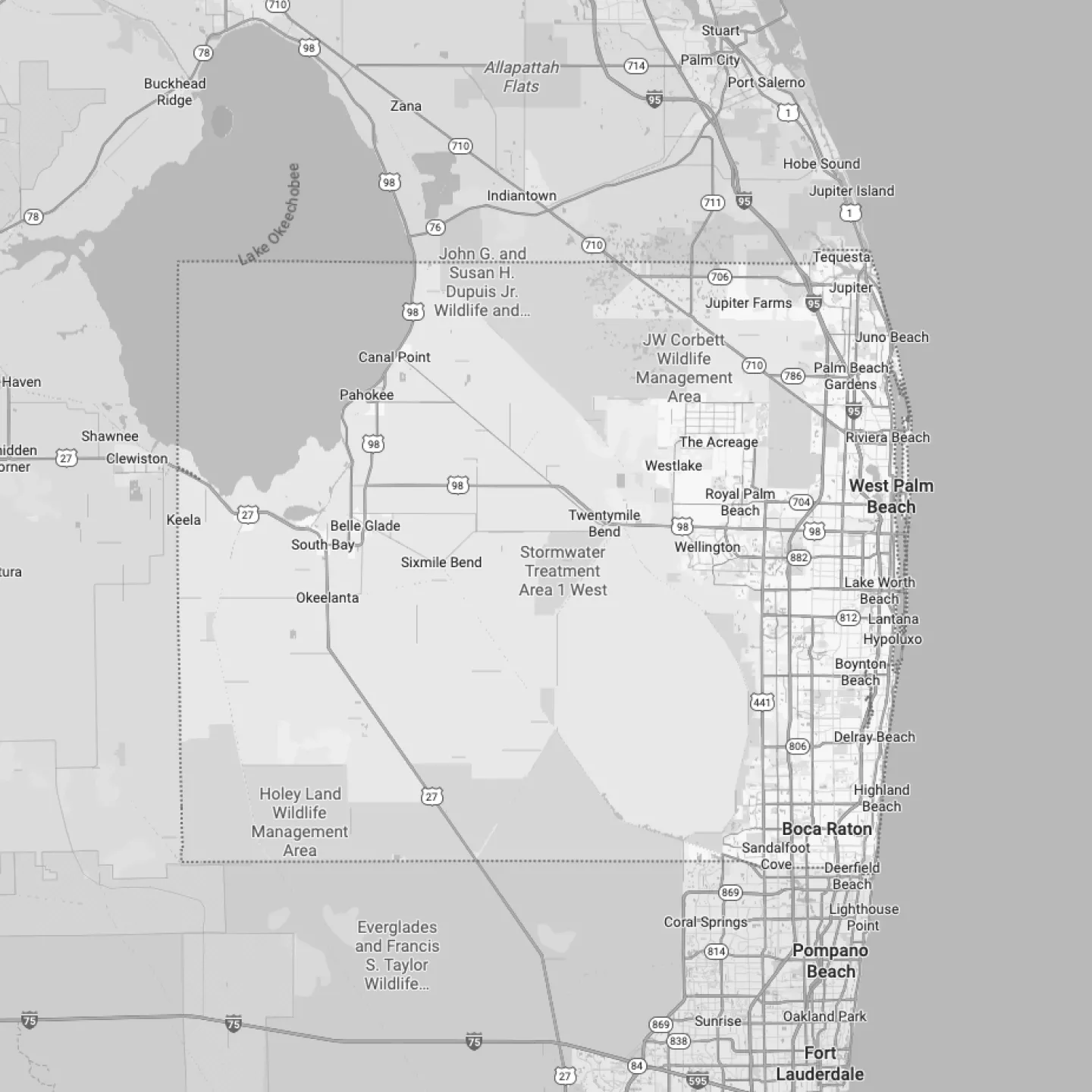 palm beach county map